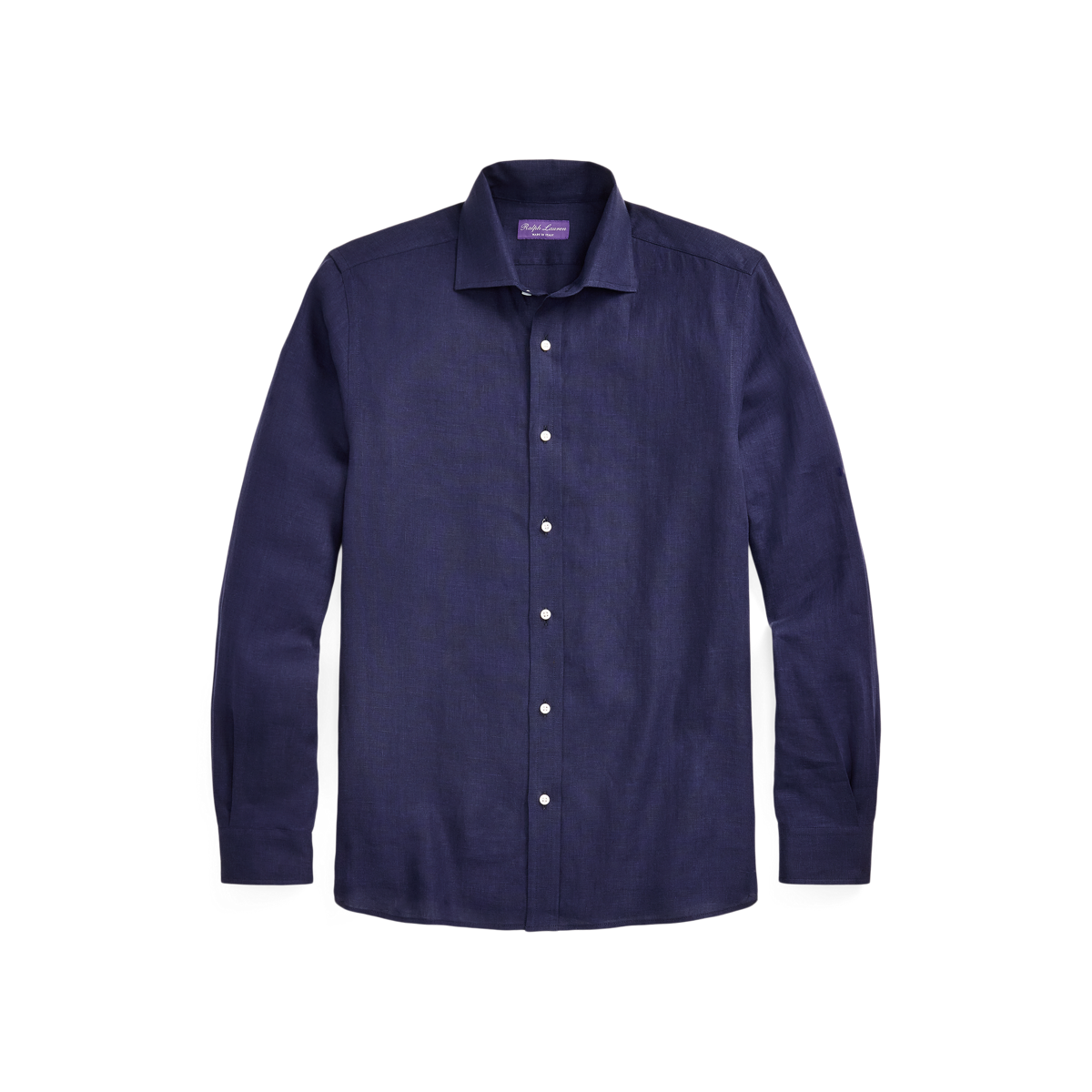 Ralph Lauren purpl label リネン シャツ ネイビー XL Ralph Lauren L/Sリネンシャツ ラルフローレン パープルレーベル