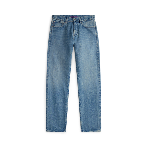 Buckled Cotton-Linen Denim Trouser | Ralph Lauren