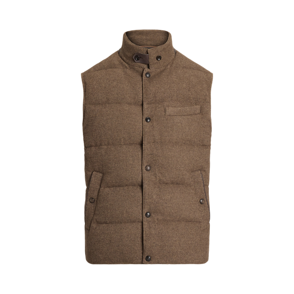 Whitwell Wool-Blend Tweed Down Vest