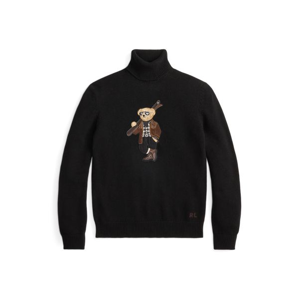 Polo Bear Cashmere Roll Neck Jumper