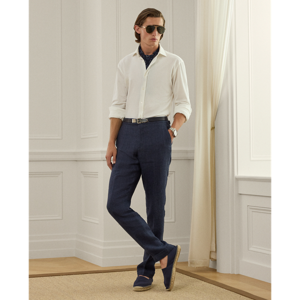 Chemise Oxford en jersey Purple Label en Blanc 4