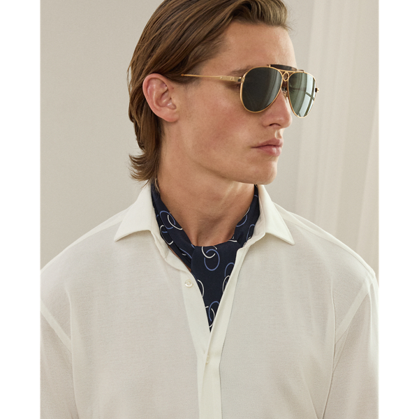 Chemise Oxford en jersey Purple Label en Blanc 6