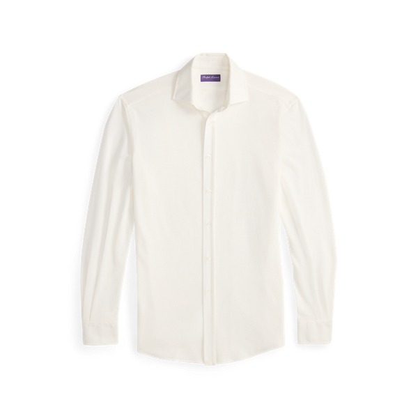 Chemise Oxford en jersey Purple Label en Blanc 2