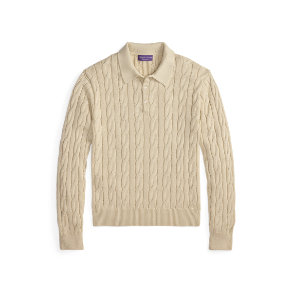Cable-Knit Cotton-Silk Sweater