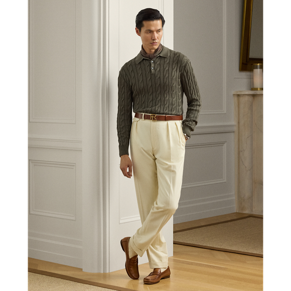 ケーブルニット コットンシルク セーター | ラルフ ローレン公式