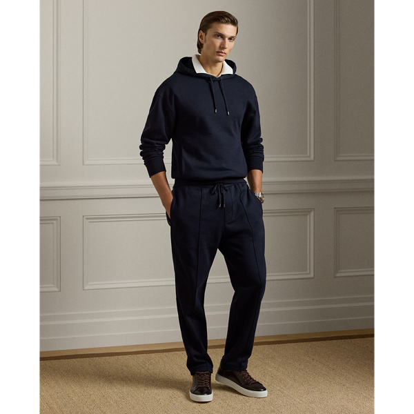 Fleece-Kapuzenpullover mit Kaschmir Purple Label in Klass. Vorstands-Navy 4