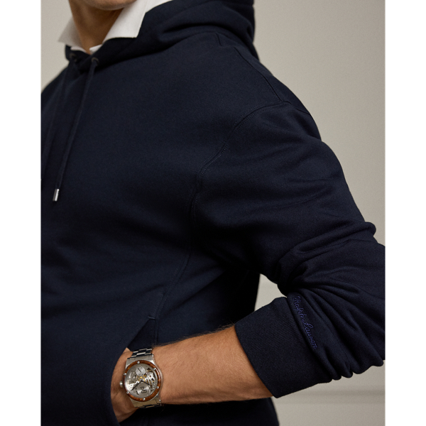 Fleece-Kapuzenpullover mit Kaschmir Purple Label in Klass. Vorstands-Navy 6