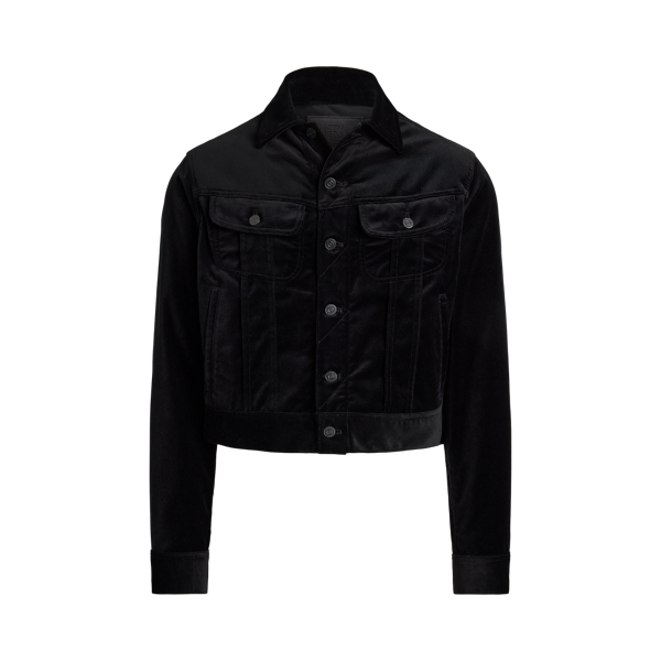 Velvet Trucker Jacket Purple Label 1