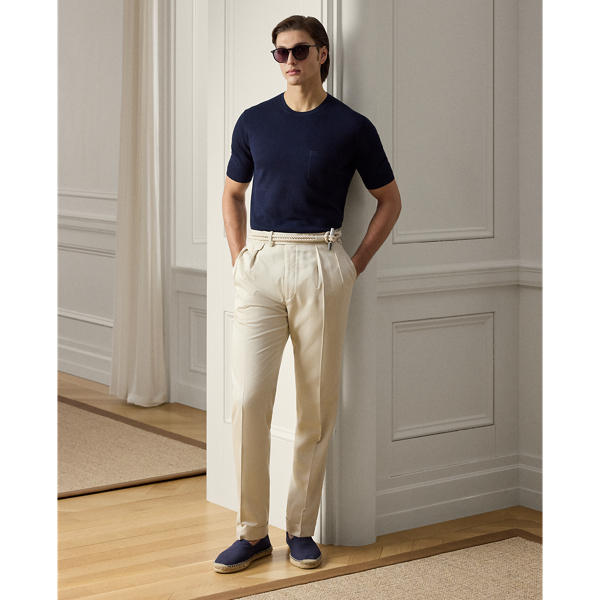 Kurzarmpullover aus einer Seidenmischung Purple Label in Klass. Vorstands-Navy 4