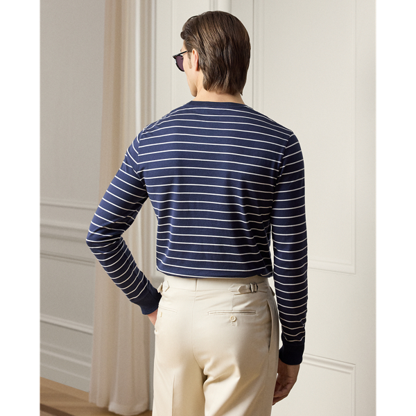 Lang&auml;rmliges T-Shirt mit Streifenmuster Purple Label in Kl. V.-Navy/Deckb.-Wei&szlig; 5