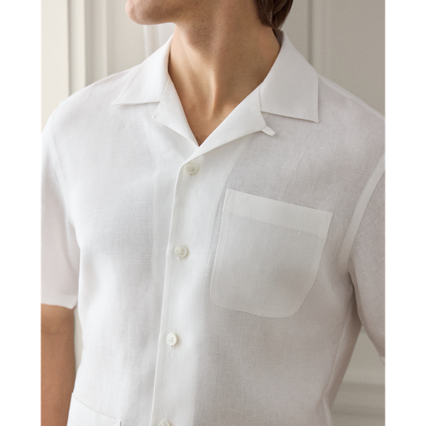 大きいサイズ 大人気♡ラルフローレン リネンシャツ ホワイト クラシック フィット リネン シャツ WMPOSHTNDO20768