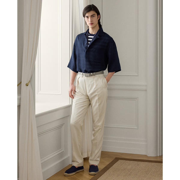 Relaxed-Fit Hemd mit Korbmuster Purple Label in Vorstands-Navy 4