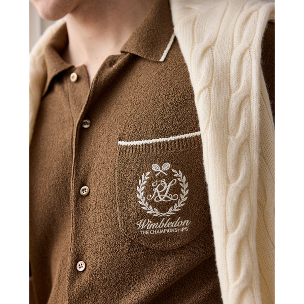Kurz&auml;rmlige Strickjacke Wimbledon Purple Label in Sanftes Mokka/Kl.-Creme 6