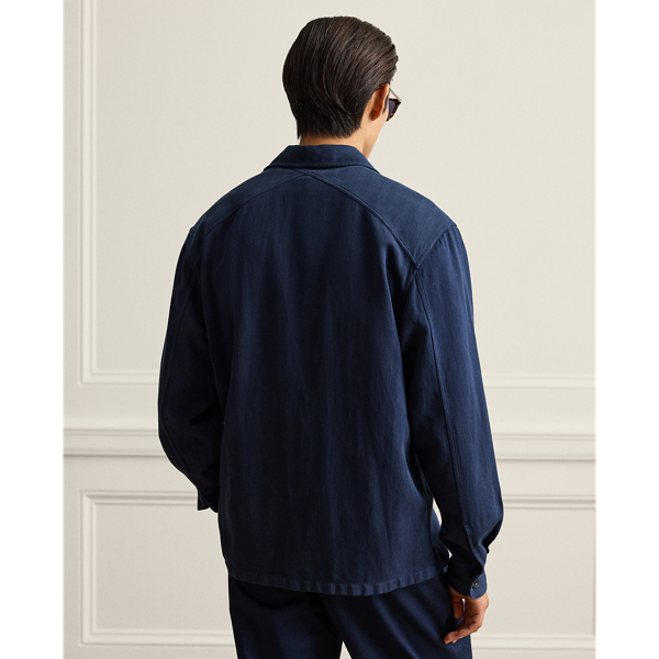 Garment-Dyed Cotton-Linen Shirt