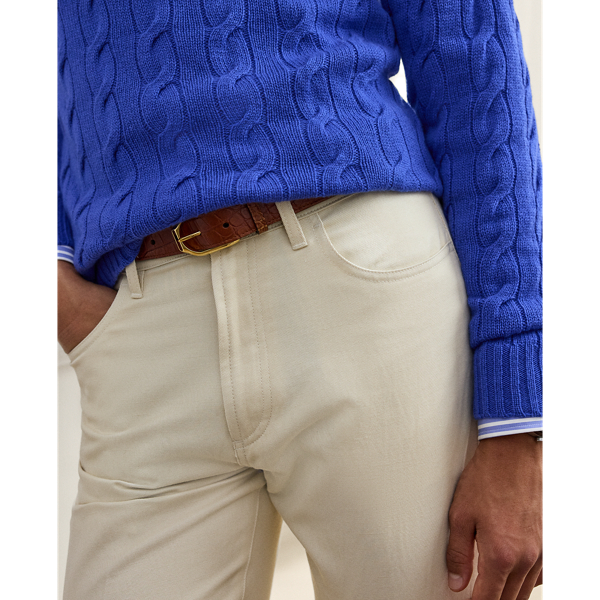 Straight Fit Cotton-Linen Jean