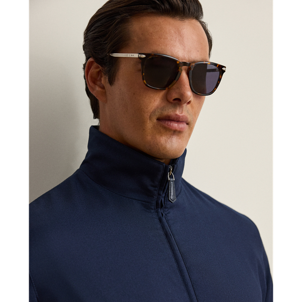 Racing Navy Felton Cashmere-Silk Flight Jacket Purple Label 5