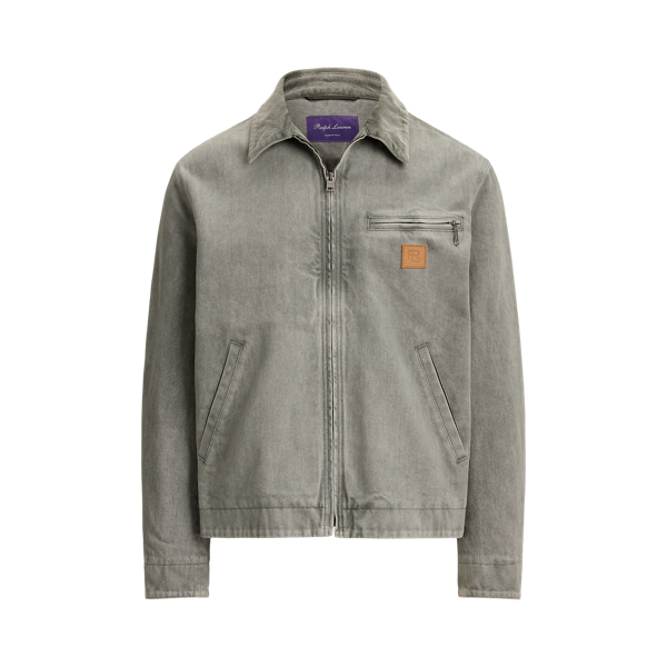 Purple Label 淺灰色 Clarke 彈性牛仔布外套 2