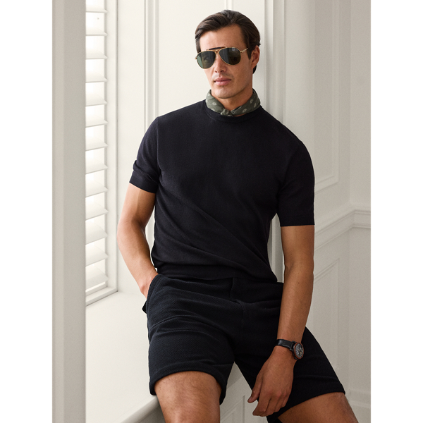 Silk Blend Short Sleeve Jumper