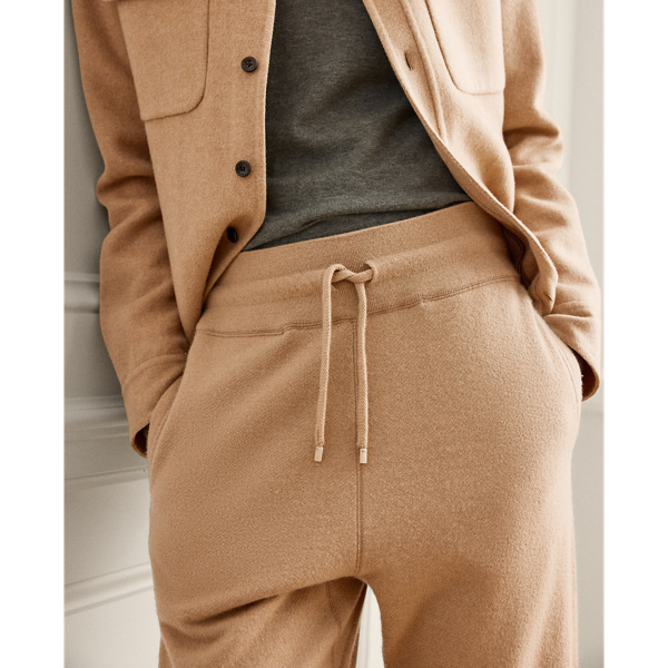 Camel Wool-Cashmere Jogger Pant Purple Label 6