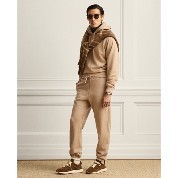 Relaxed Fit Wool-Cashmere Terry Hoodie