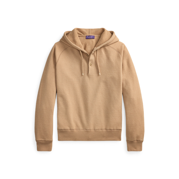 Relaxed Fit Wool-Cashmere Terry Hoodie