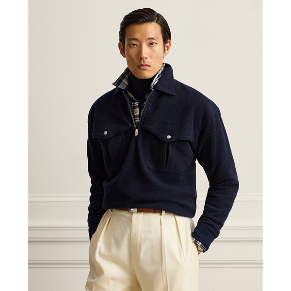 Knit Cavalry Twill Pullover