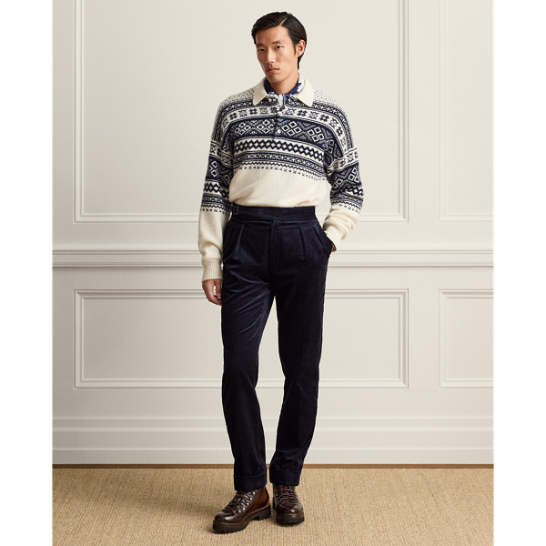 Kaschmirpullover mit Polokragen