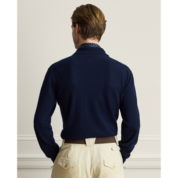 Pull col polo en cachemire