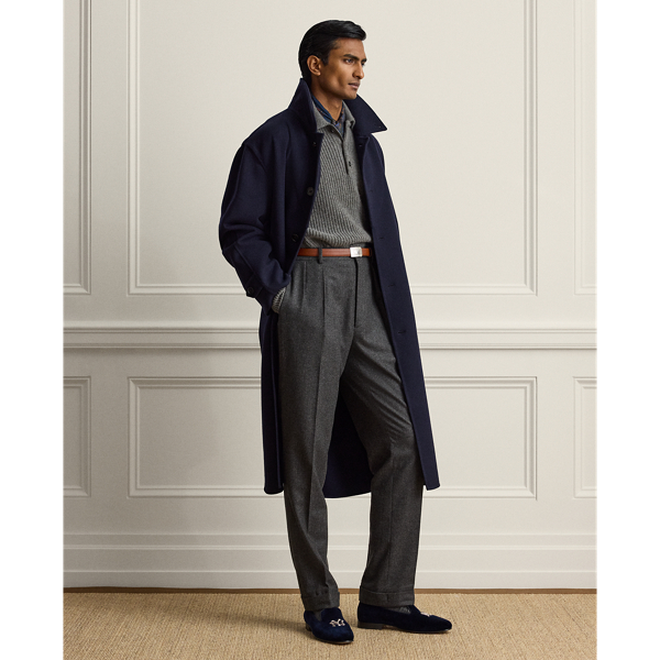 Textured Cashmere Polo-Collar Jumper
