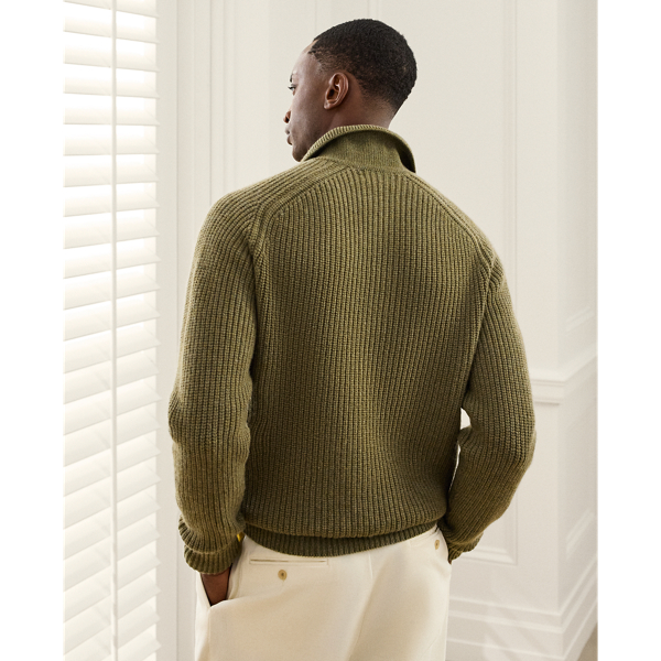 Kaschmirpullover mit Polokragen