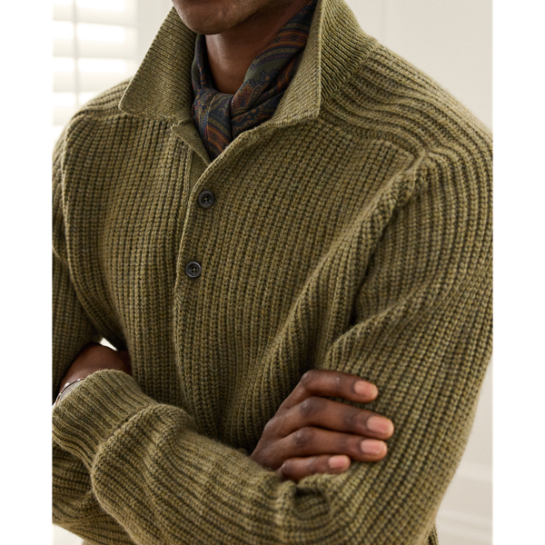 Kaschmirpullover mit Polokragen