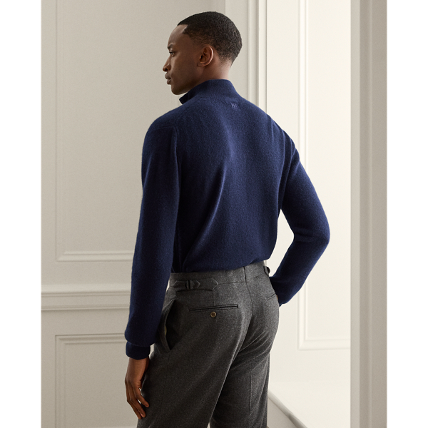 Maglia in cashmere con cerniera