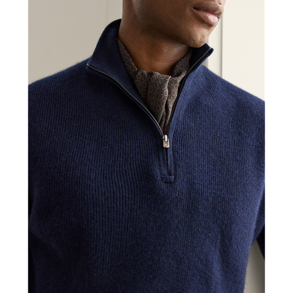 Maglia in cashmere con cerniera