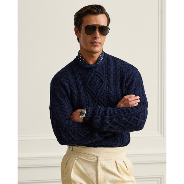 Aran-Knit Cashmere Jumper