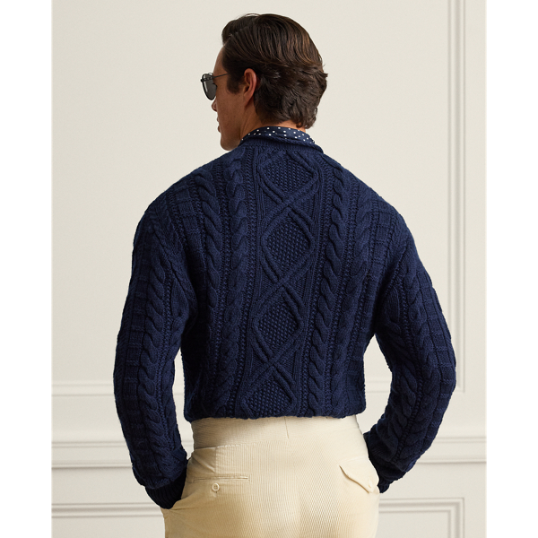 Aran-Knit Cashmere Jumper