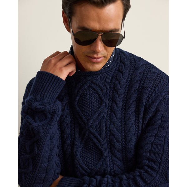 Aran-Knit Cashmere Jumper