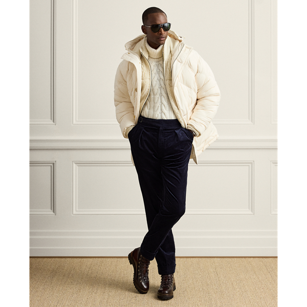 Cable-Knit Cashmere Roll Neck Jumper