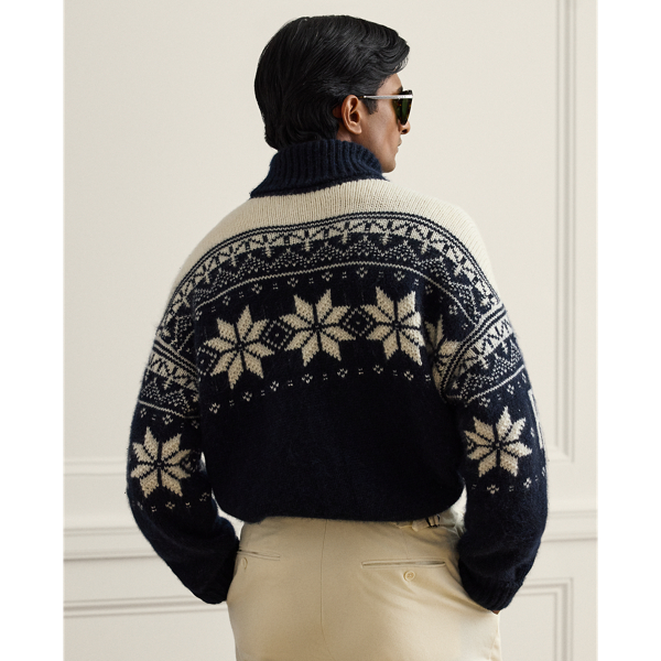Kaschmir-Mohair-Rollkragenpullover
