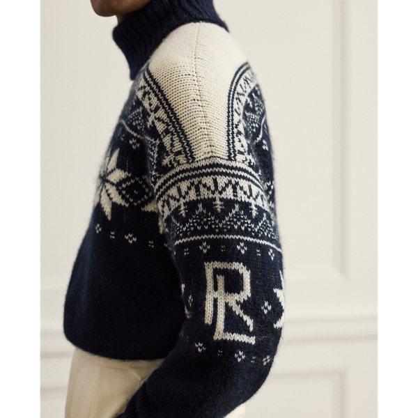 Kaschmir-Mohair-Rollkragenpullover