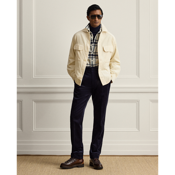 Purple Label コーデュロイ シャツ クラシック クリーム 4
