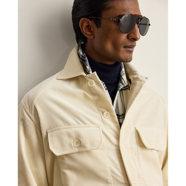 Purple Label コーデュロイ シャツ クラシック クリーム 6
