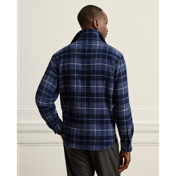Plaid Cashmere Western Shirt