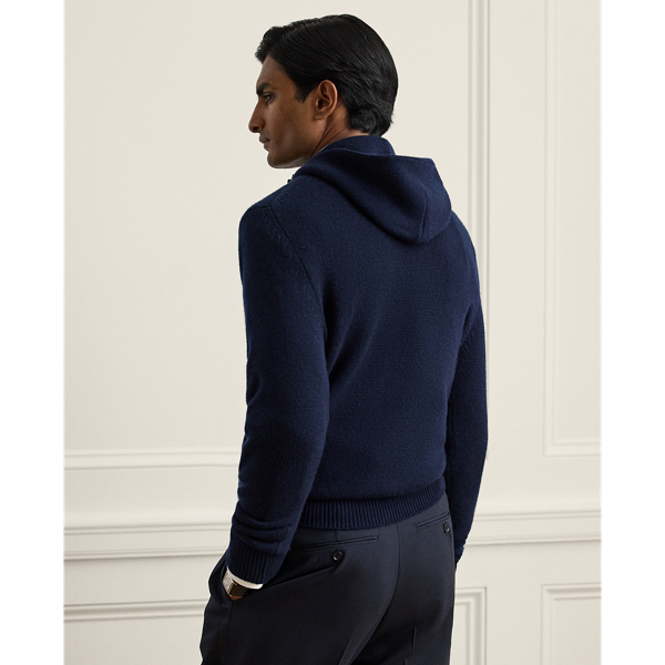 Kaschmir-Kapuzenpullover mit Polo&nbsp;Bear