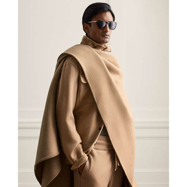 Poncho en cachemire fait main