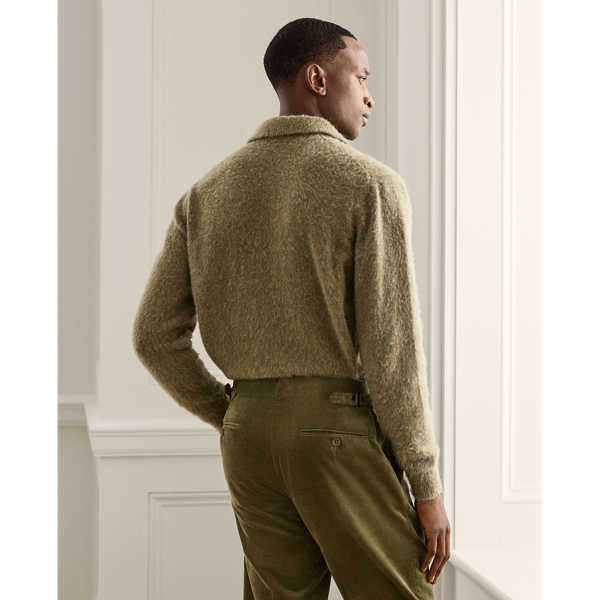 Kaschmir-Alpaka-Pullover mit Polokragen