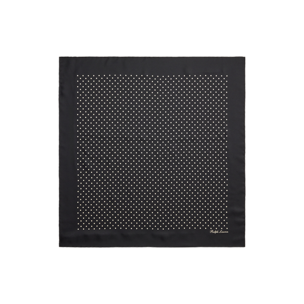 Polka-Dot Silk Scarf