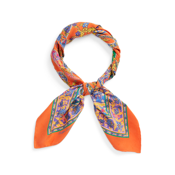 Paisley-Halstuch aus Habotai-Seide Purple Label in 1