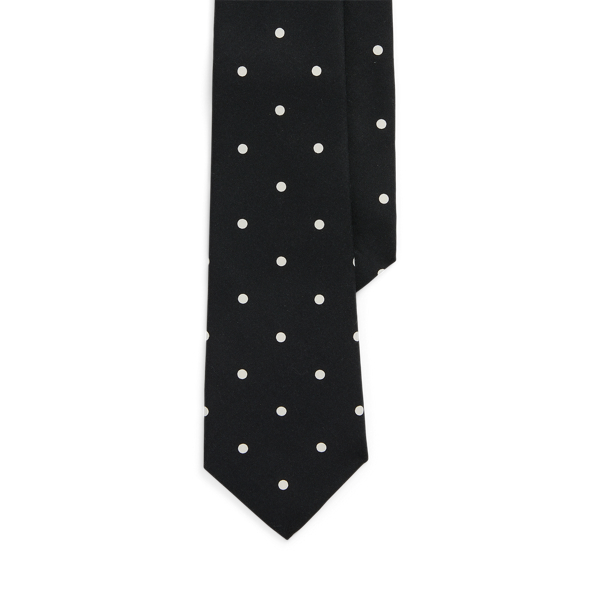 Polka-Dot Silk Shantung Tie Purple Label 1