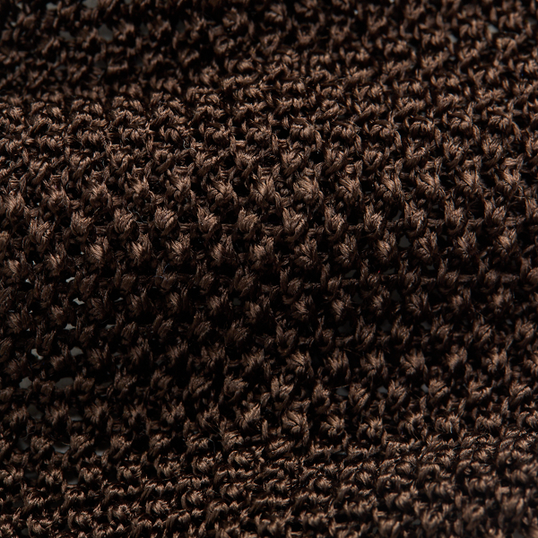 Cravate en maille de soie Purple Label en Brun 3