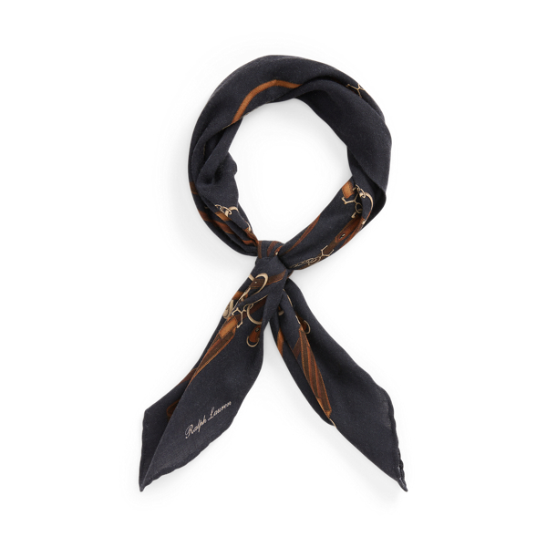 Equestrian Cashmere-Silk Neckerchief